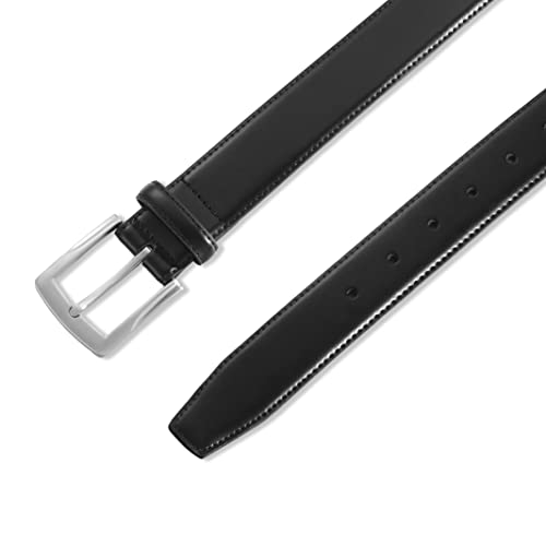 Image of MILORDE Men's Genuine Leather Dress Belt, Handmade, 100% Cow Leather, Fashion & Classic Designs for Work Business and Casual