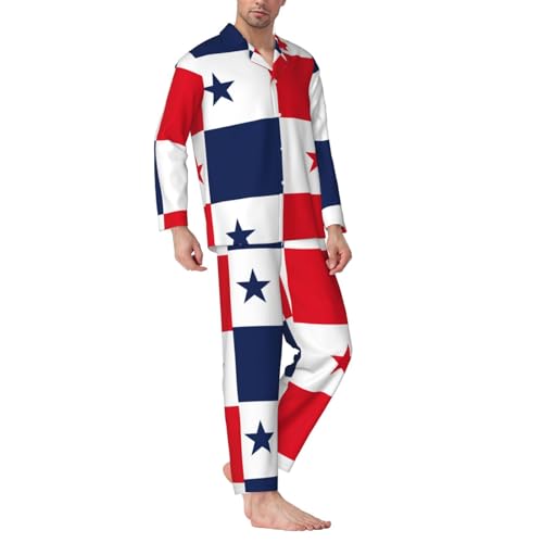 Pyjama imprimé drapeau Panama ensemble de nuit contre la chaleur nocturne - 2