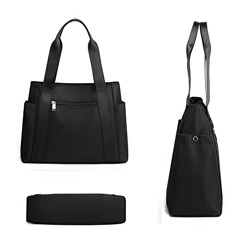 Bolso Tote de Nylon resistente al agua para mujer miniatura 4