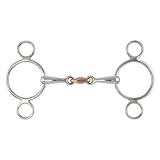 Shires Equestrian Two Ring Copper Lozenge Gag Bit (5.5')