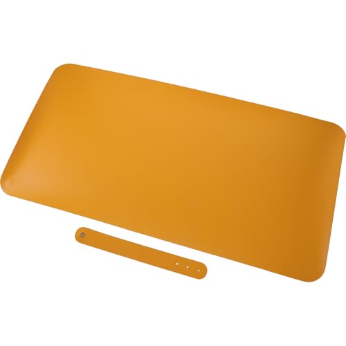 Alfombrilla de ratón grande de PU con superficie lisa y base antideslizante para escritorio