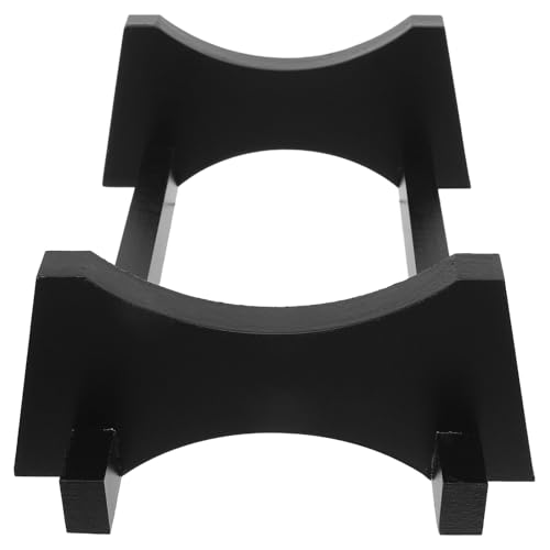 LOLIPPYY Soporte para Barril de Roble 3 litros Color Rojo Oscuro, Base de Madera para Dispensador de Vino y Bebidas, Elevador para Cubo de Vino, Puesto de Agua para Cocina y Bar