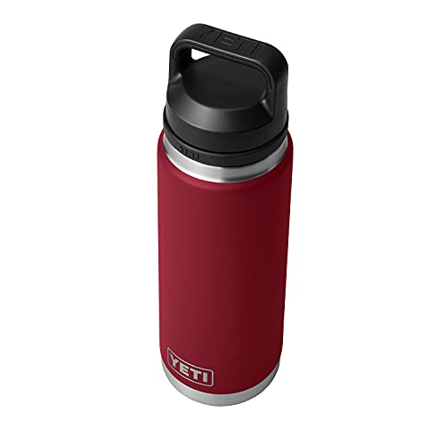 Image of YETI Rambler 26 oz Bottle, Vacuum Insulated, Stainless Steel with Chug Cap, Harvest Red