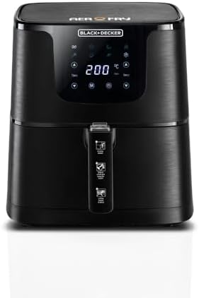 قلاية هوائية رقمية AF700 من بلاك اند ديكر، 4.3 لتر، لون أسود - جهد إمداد 220 فولت و50 هرتز، 1700.0 واط