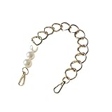 Piezas de accesorios for bolso mujer, cadena aleación oro lujo, bonita correa perlas, cadenas con asa cuentas for hombro(Color 2)
