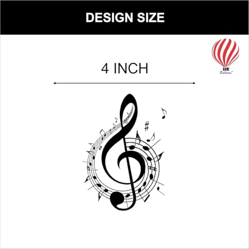 Image of Hk Balloons Music Them Balloons Black & White Them For Birthday Baby Shower Wedding party Musician Party Supplies Decoration Item Balloons 50Pcs