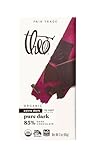 Theo Pure Dark 85% Chocolate Bars, 3-ounce Bars (Pack of 12)
