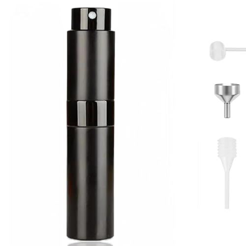 RUZAR Perfume Atomiser Pocket Perfume Travel Bottle 8ML Refillable Perfume Spray Bottle Easy to Refill Empty Atomiser for Purse Handbag Pocket and Luggage