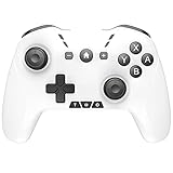 FONLAM Switch対応 コントローラー PC/Android/iOSも全対応 背面ボタン マクロ対応 ゲームパッド Switch2/OLED/Liteも対応 ゲームコン Bluetooth接続 手動/自動連射 振動/連射スピード調整 スリープ復帰 レイアウト切替(ホワイト)