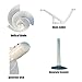 10W Micro Spiral Wind Generator Model Permanent Magnet Generator DIY White Wind Turbine Model Breeze Start Generator Light with LED Light