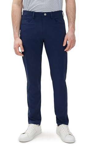 Men's Golf Kent Pull-On Trouser in Admiral - Size M - Wind and Water Resistant, Lightweight, Stretchable