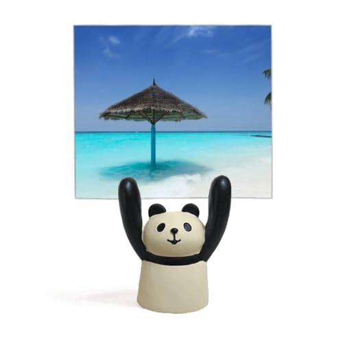 Porte-mémo panda en art déco vert pour décoration de bureau et maison