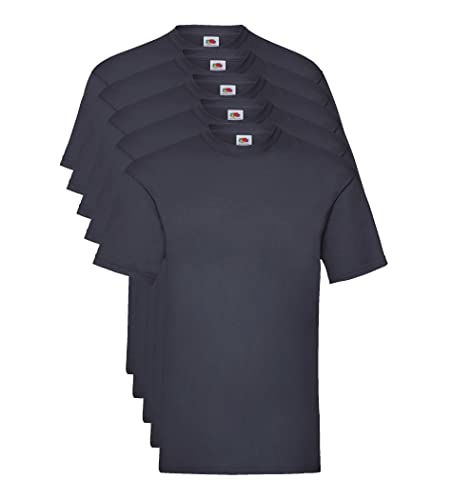 T-Shirt Homme lot de 5 coton épais résistant bleu marine