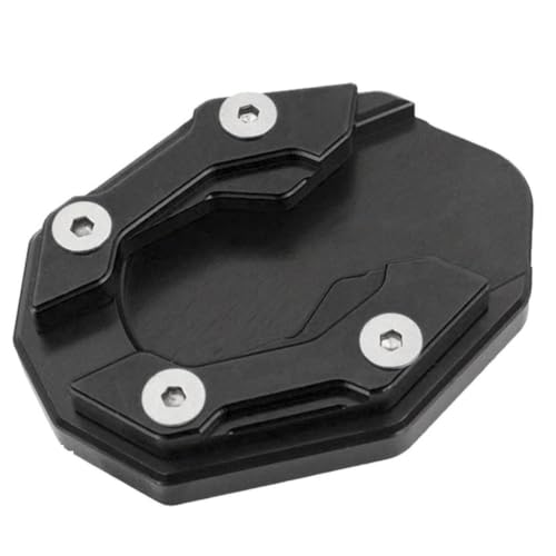 Extension béquille moto évite la chute à l'arrêt plaque support aluminium noir