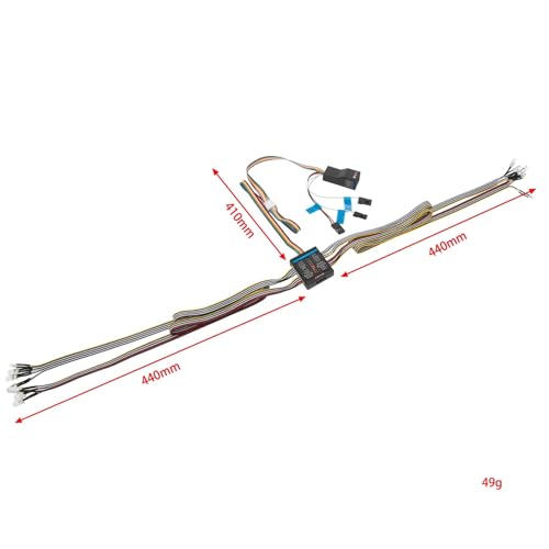 Kit de luces para coche RC 1/8 y 1/10 con lámpara delantera e intermitentes para HSP HPI 6