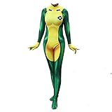Xyjrnjvh Superhero Cosplay Costume for Womens Halloween Full Set Bodysuits Zentai 3D Style Jumpsuit (Adult-S, Yellow)