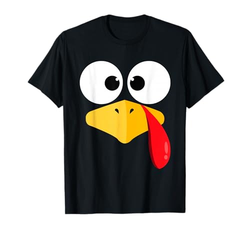 Thanksgiving Turkey Face Matching Family Costume Cute Kids T-Shirt