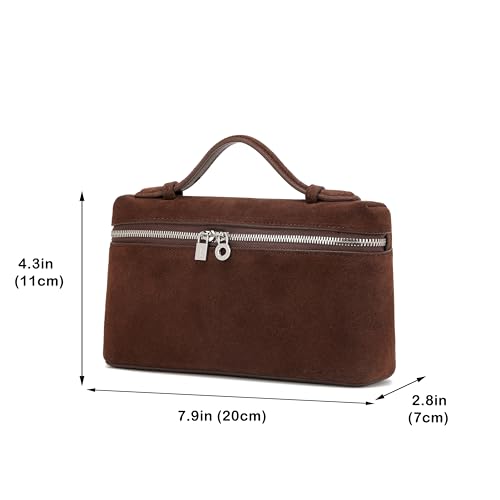 Image of Rejolly Crossbody Bag for Women Small Top-Handle Leather Pouch Purse Shoulder Handbag