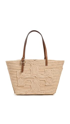 Bolso Tote Pequeño Estructurado Straw de Mujer miniatura 1