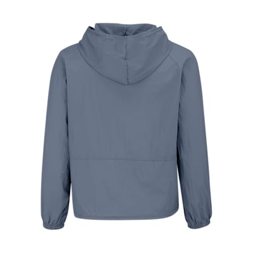 UPF30+ Lightweight Rain Jacket for Women Waterproof Windproof Raincoats Casual Packable Hooded with Full Zipper4