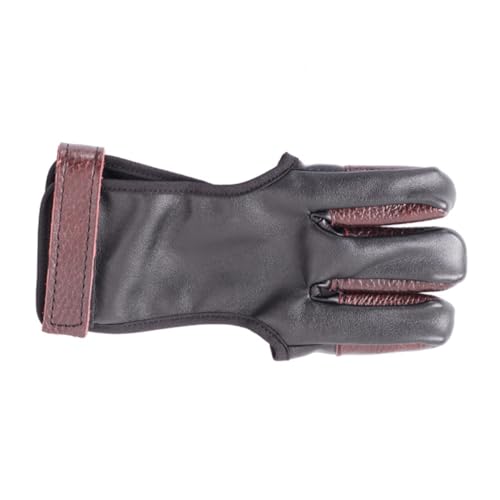 Parliky Leather Finger Protector for Hunting Bowhunting Accessories Pu Material Safe Design