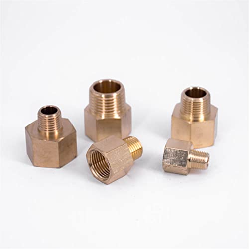 Conector de instalación de tubería de latón NPT reductor hexagonal No8 agua y gas 4