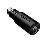 Shure MVX2U XLR-to-USB Digital Interface with Headphone Jack, Integrated Pre-amp with 60dB Gain Control, Zero-Latency Monitoring, 48V Phantom Power, ShurePlus Desktop App, 1m USB-C Cable