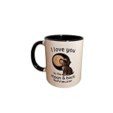 シュナウザー マグカップ ブラック 犬デザイン コーヒーカップ 陶器製 約300ml おしゃれ 限定デザイン【Schnauzer Mug Black】 (ホワイト)