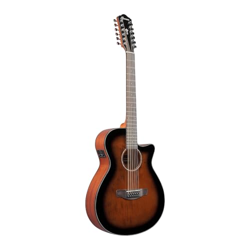 Ibanez AEG5012 12-string Acoustic-electric Guitar - Dark Violin Sunburst - Thumbnail 2