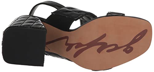 Karl Lagerfeld Paris Women's Sarina Quilted Open Toe Leather Heeled Sandal4