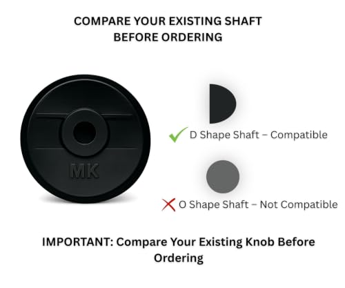 Image of Gas Stove Control Knob (Pack of 3) | LPG Gas Chulha Replacement Knobs | Push Fit Cooktop Knobs | Heat Resistant Plastic | Black
