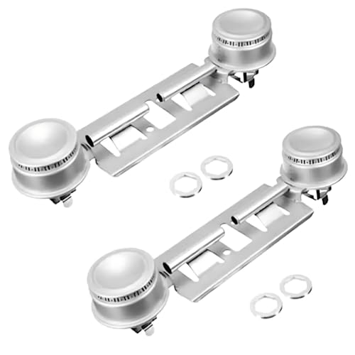 WB16K10026 2 PACK Gas Stove Top Double Burner - for GE Hotpoint Ranges Cooking Appliance Parts AP2633210 PS232404 - Replacement Range Surface Double Burner Kit