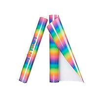Tintnut Tie-Dye-Htv Rainbow Iron On Vinyl-8 fogli di vinile trasferimento termico per T-shirt, tessuto, nuvole acquerello vinile Bundle t-shirt fai da te