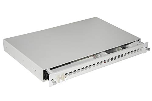 Link Cassetto Fibra Ottica 24 Porte per Adattatori LC Duplex 1 unità per Installazione 19
