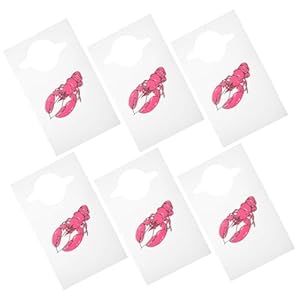 TOPPERFUN 100 Stück Hummer-Lätzchen Einwegschürzen