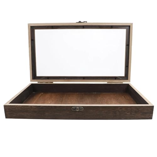 Caja de madera con tapa para exponer mariposas en el salón de casa 2