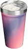 STANLEY Vaso diario de 16 oz | Tapa con boquilla de ajuste por presión | Vaso para bebidas, café y cócteles | Copa de vino de acero inoxidable aislado | Libre de BPA | Espiral atardecer en acero inoxidable 6