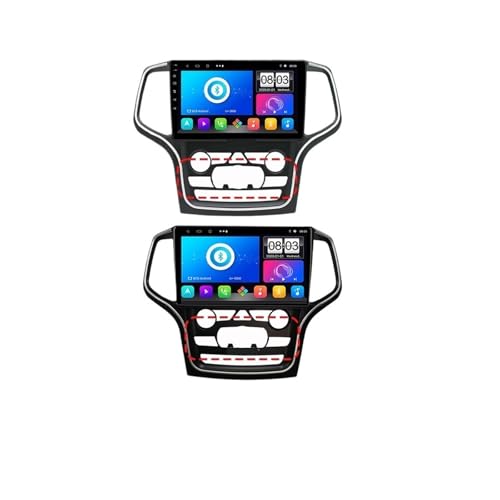 Compatible con Jeep Grand Cherokee WK2 2014-2022 Radio de Coche Navegación GPS Reproductor Multimedia Android Auto Estéreo...