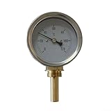 Contenuto della confezione: fornito con un termometro bimetallico da 63 mm e una guaina in rame (boccola filettata da 1/2