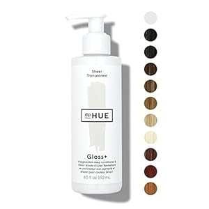 dpHUE Gloss+, Sheer – 6.5 oz (8-12 Applications) – Unpigmented Deep Conditioner & Shade Diluter – Paraben, SLS & SLES Sulfate Free – Vegan, Leaping Bunny Certified