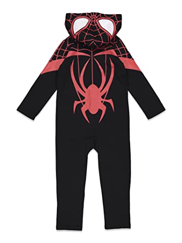 Marvel Spider-Verse Miles Morales Toddler Boys Zip Up Cosplay Coverall 4T - image 4