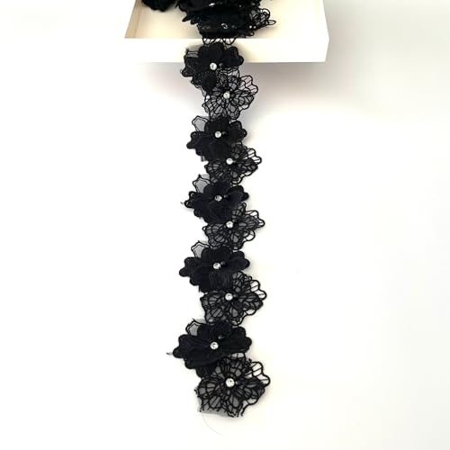 9 Cm De Large Motif De Copeaux Européens Inélastique Brodé Bordure En Dentelle Pour Rideau, Nappe, Vêtements, Accessoires De Mariage (1,8 M Dans Un Colis) (Blanc