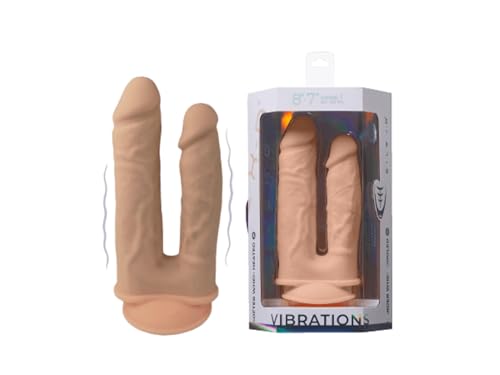 SILEXD - PENE REALÍSTICO DOBLE CON VIBRACIÓN MODELO 1-19,5CM