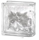 Quality Glass Block 8 x 8 x 4 Decora End Block Glass Block