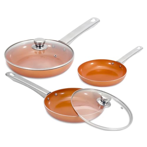 Imagen de gridinlux Set de Sartenes 5 Piezas Cobre