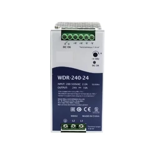 Alimentation WDR-240-48 convertisseur 48V 5A haute efficacité énergétique pour automates