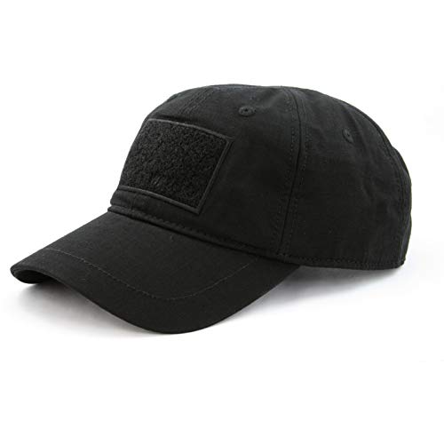 Wazoo Cache Cap | Travel, Tactical & Everyday Carry Cap | 6 Hidden Pockets For Emergency Cash, Documents, Keys And Tools (Black Patch Updated) #TOP5
