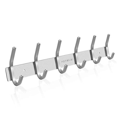 HomeMall Hakenleiste Kleiderhaken Edelstahl,Hakenleiste...