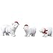 Case&Cover Forma De Resina del Oso Polar Animales De Juguete Figuras, Miniatura De Bricolaje Hada del Jardín De Plantas Decoración 3pcs del Oso Polar