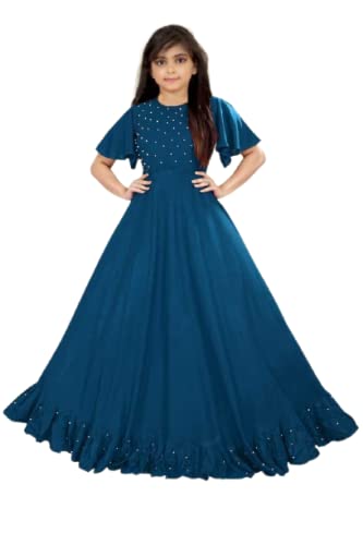 J.B.COLLECTION Kids Festive Gown Dress for Girls